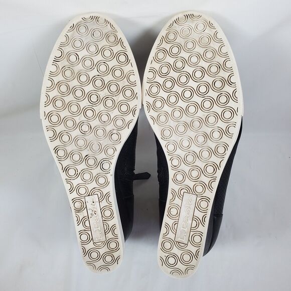 Linea Paolo Felicia Platform Wedge Sneaker Bootie Wmn 7.5 M Black Leather Zipper - Picture 8 of 8